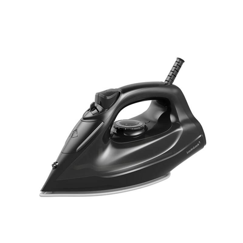 Bàn ủi hơi nước LocknLock 1800W, mặt đế ceramic, bình nước 220ml – ENI334BLK, , large image number null